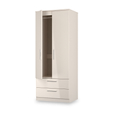 Penmere Double Wardrobe With Drawers Cashmere from Roseland Furniture