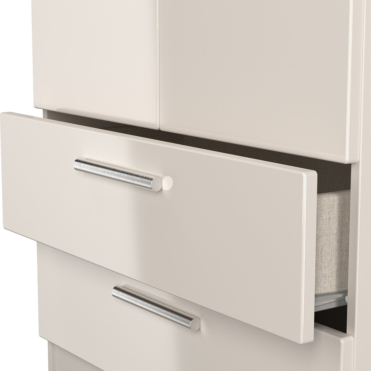 Penmere Double Wardrobe With Drawers Cashmere from Roseland Furniture