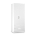 Penmere Double Wardrobe With Drawers White from Roseland Furniture