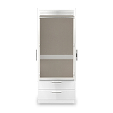 Penmere Double Wardrobe With Drawers White from Roseland Furniture