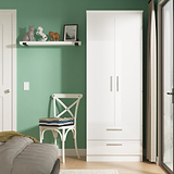 Penmere Double Wardrobe With Drawers White from Roseland Furniture