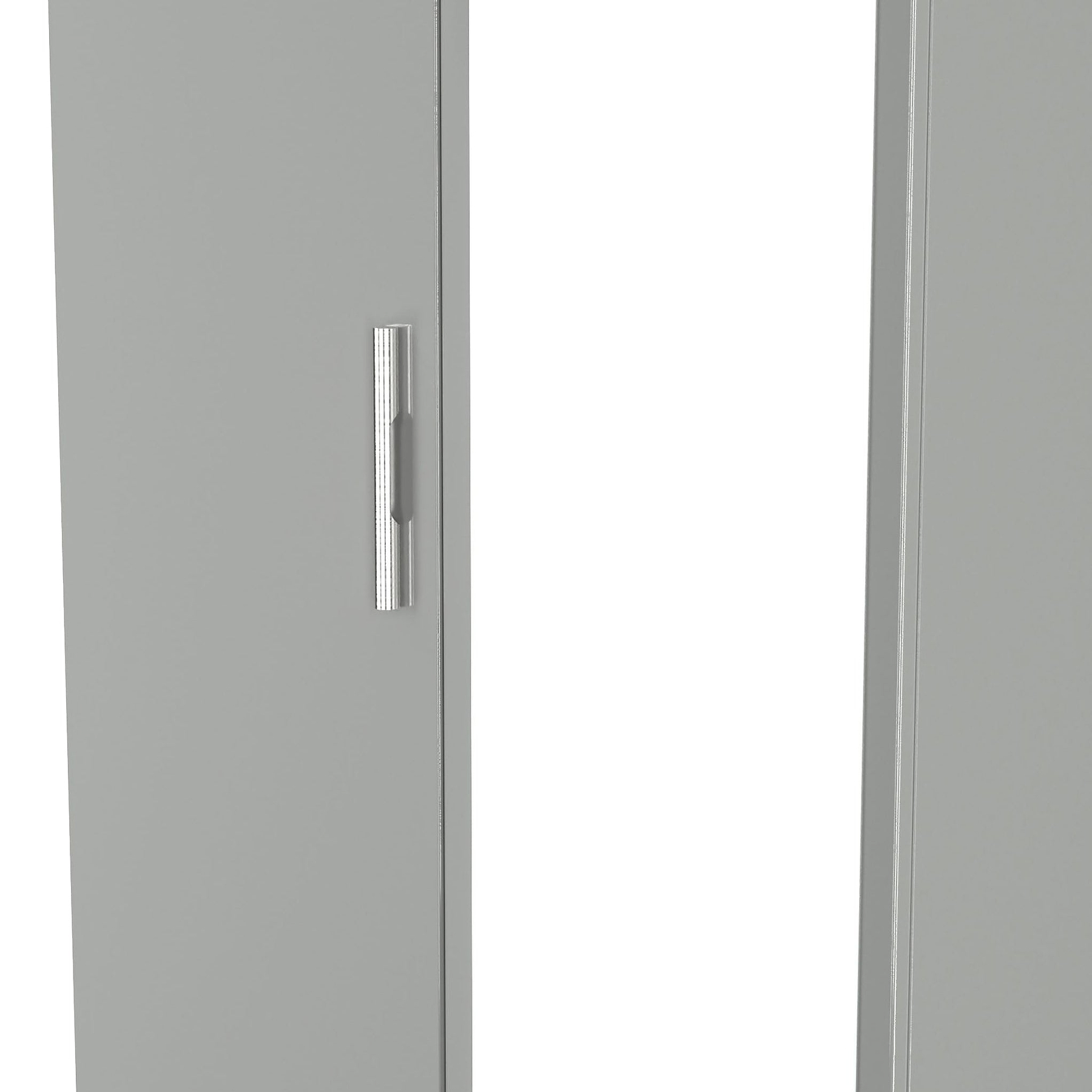 Penmere Double Mirrored Wardrobe With Drawers Grey from Roseland Furniture