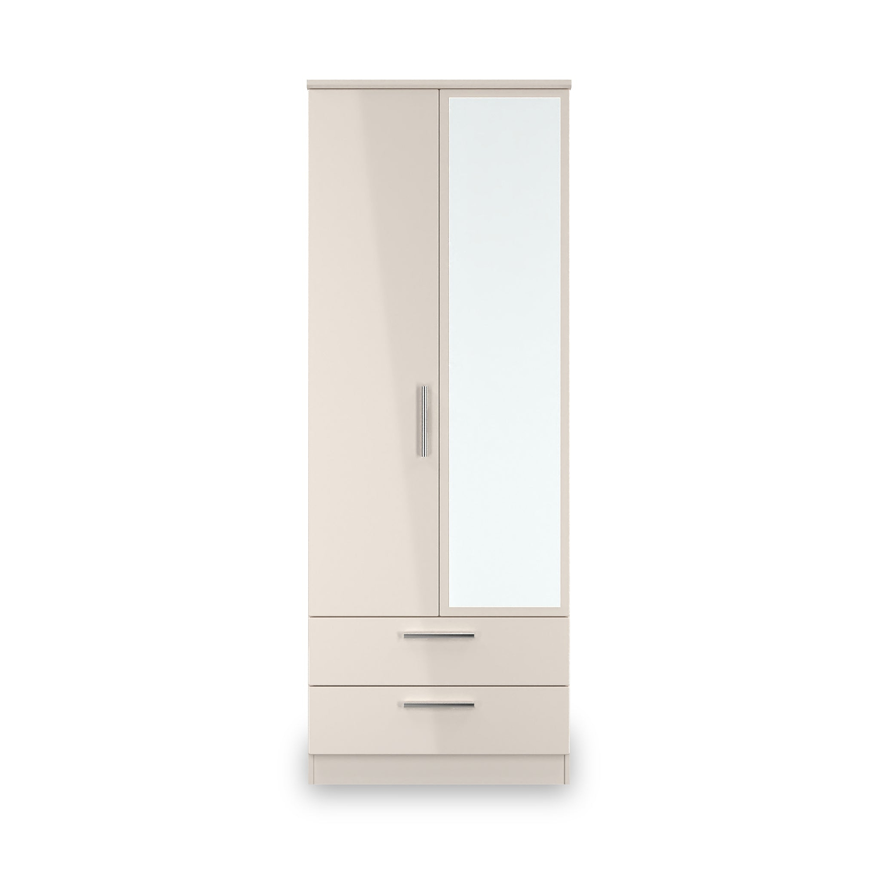 Penmere Double Mirrored Wardrobe With Drawers Cashmere from Roseland Furniture