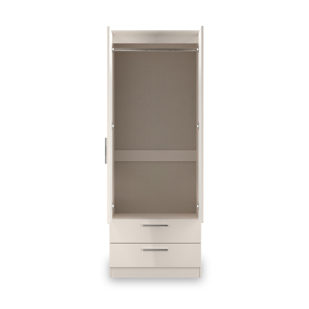 Penmere Double Mirrored Wardrobe With Drawers Cashmere from Roseland Furniture
