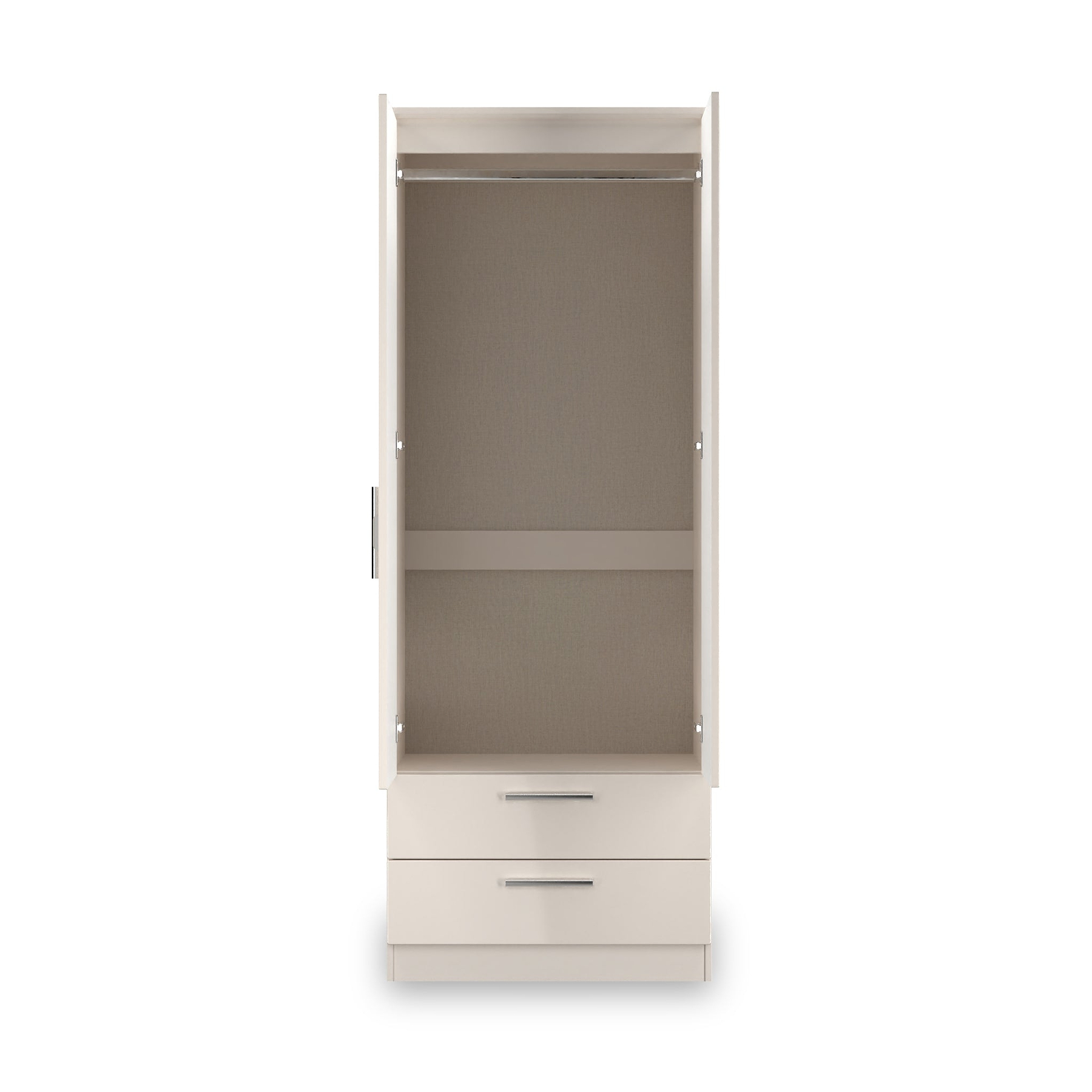 Penmere Double Mirrored Wardrobe With Drawers Cashmere from Roseland Furniture