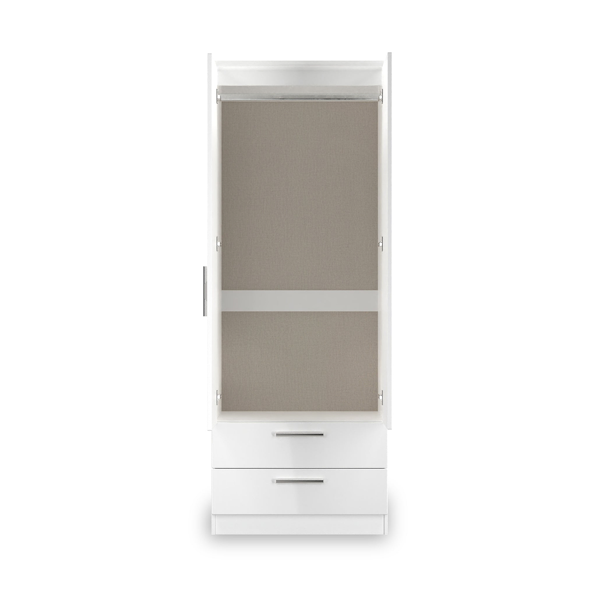 Penmere Double Mirrored Wardrobe With Drawers White from Roseland Furniture