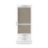 Penmere Double Mirrored Wardrobe With Drawers White from Roseland Furniture