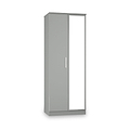 Penmere Double Mirrored Wardrobe Grey from Roseland Furniture