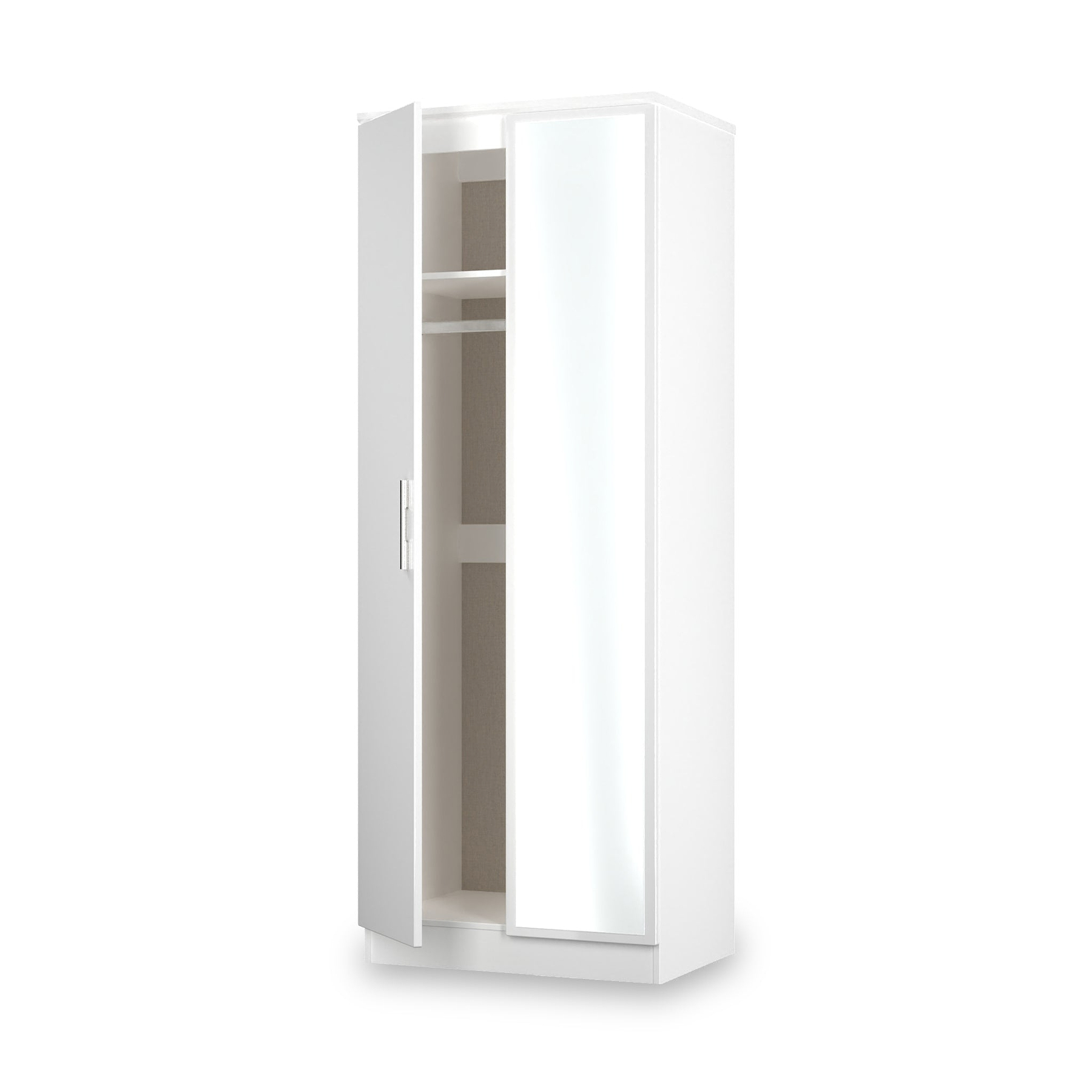 Penmere Double Mirrored Wardrobe White from Roseland Furniture