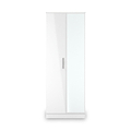 Penmere Double Mirrored Wardrobe White from Roseland Furniture
