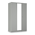 Penmere Triple Mirrored Wardrobe Grey from Roseland Furniture