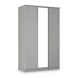 Penmere Triple Mirrored Wardrobe Grey from Roseland Furniture