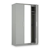 Penmere Triple Mirrored Wardrobe Grey from Roseland Furniture