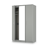 Penmere Triple Mirrored Wardrobe Grey from Roseland Furniture