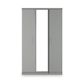 Penmere Triple Mirrored Wardrobe Grey from Roseland Furniture