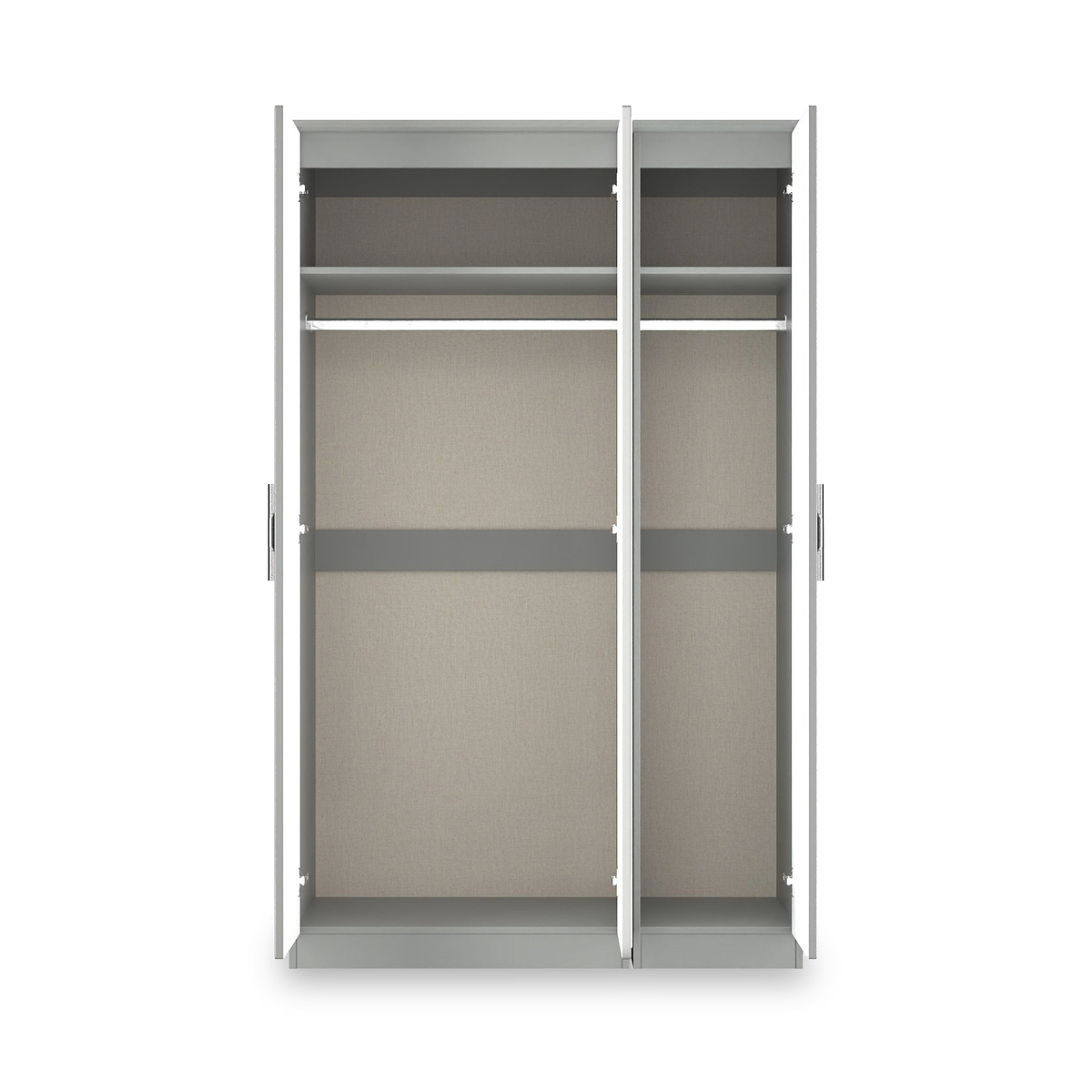 Penmere Triple Mirrored Wardrobe Grey from Roseland Furniture