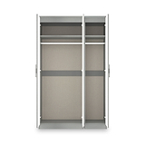 Penmere Triple Mirrored Wardrobe Grey from Roseland Furniture