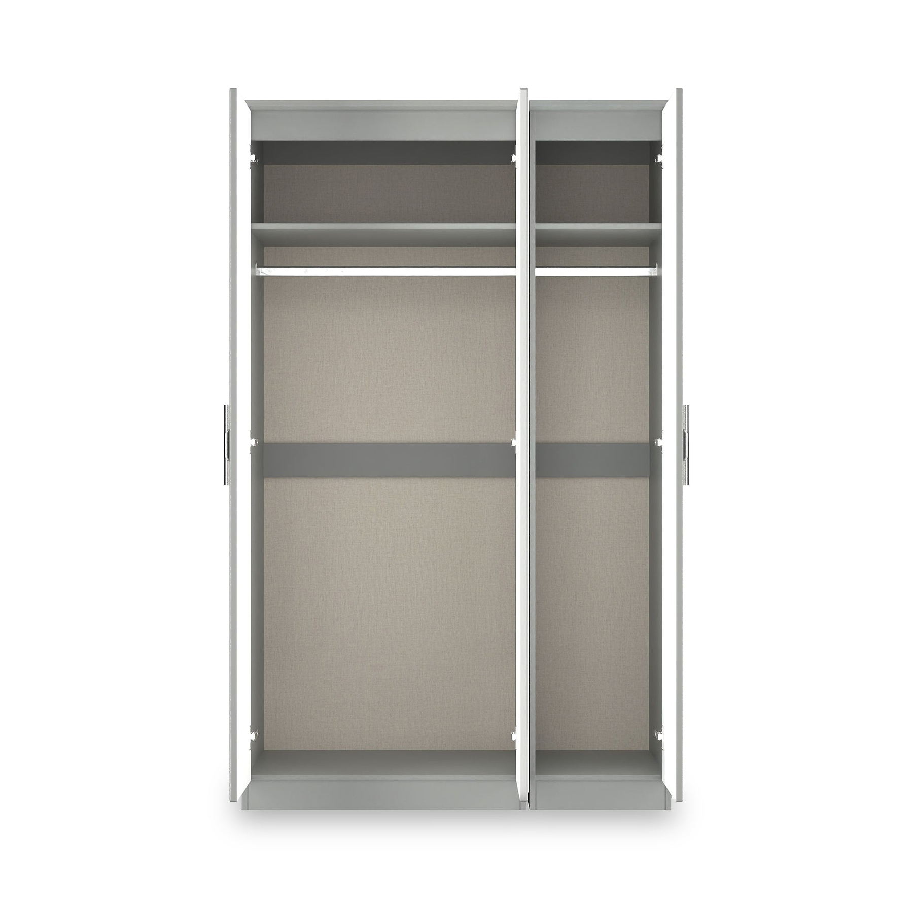Penmere Triple Mirrored Wardrobe Grey from Roseland Furniture