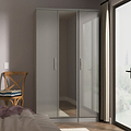 Penmere Triple Mirrored Wardrobe Grey from Roseland Furniture