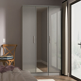 Penmere Triple Mirrored Wardrobe Grey from Roseland Furniture