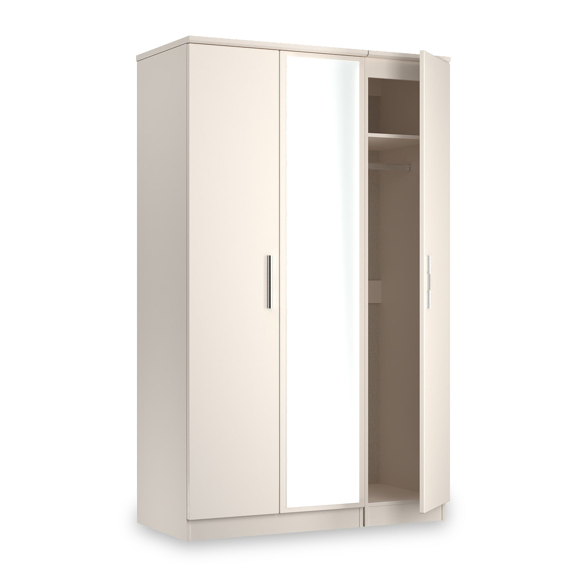 Penmere Triple Mirrored Wardrobe Cashmere from Roseland Furniture