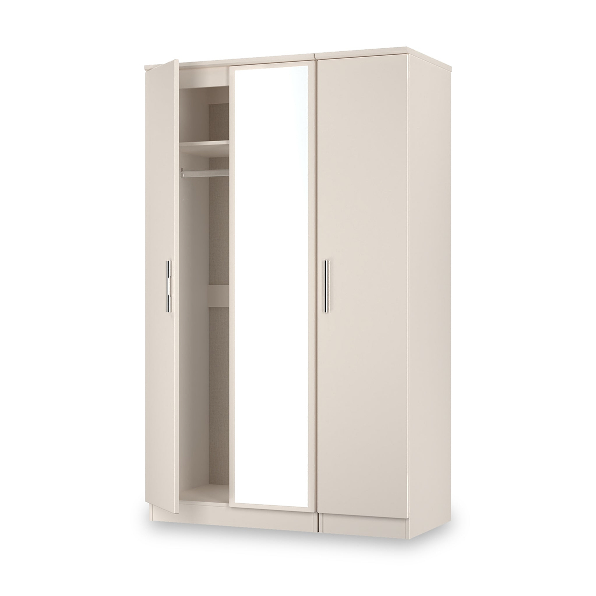 Penmere Triple Mirrored Wardrobe Cashmere from Roseland Furniture