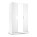 Penmere Triple Mirrored Wardrobe White from Roseland Furniture