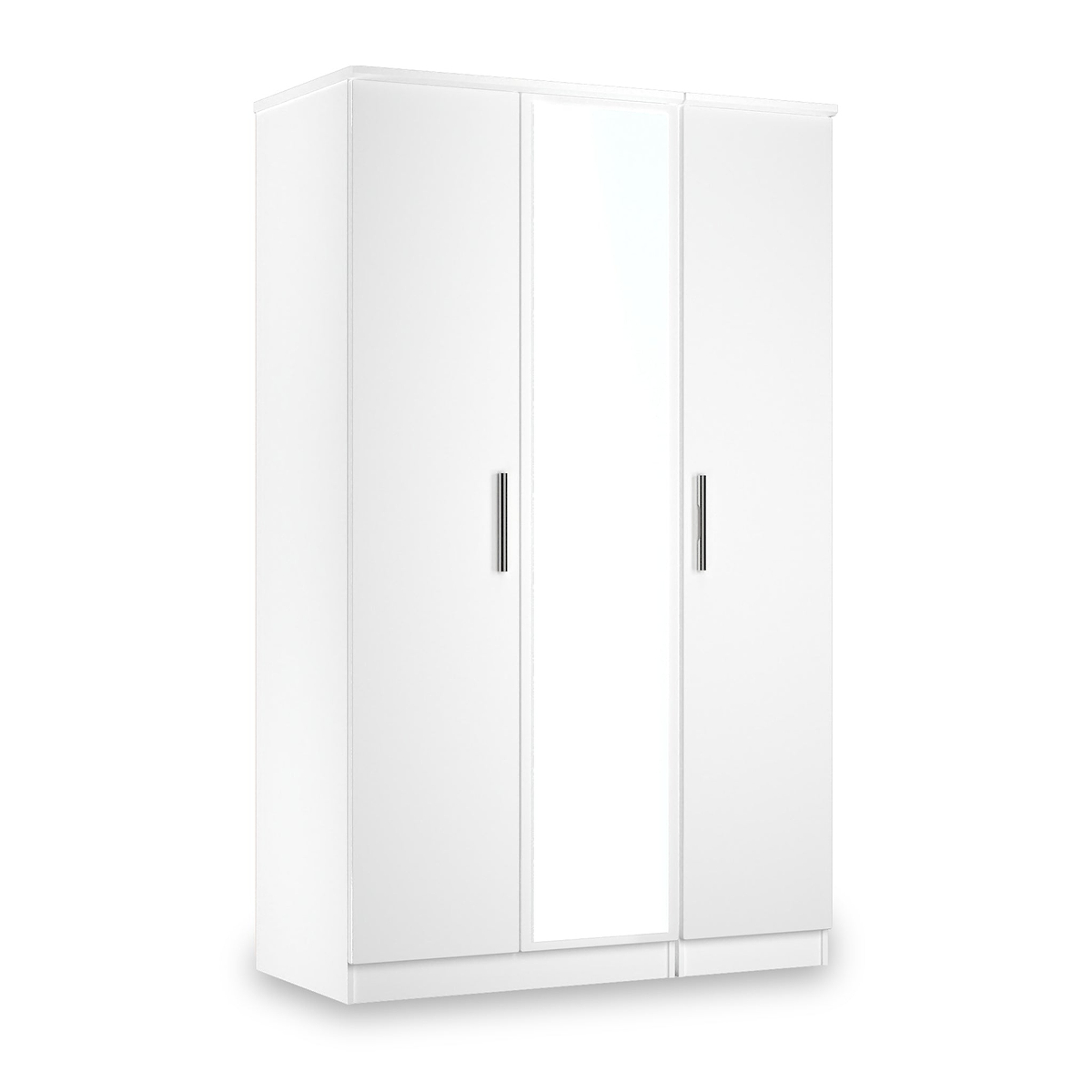 Penmere Triple Mirrored Wardrobe White from Roseland Furniture
