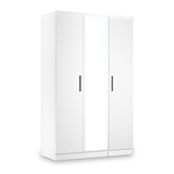 Penmere Triple Mirrored Wardrobe White from Roseland Furniture