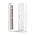 Penmere Triple Mirrored Wardrobe White from Roseland Furniture