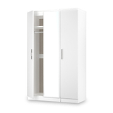 Penmere Triple Mirrored Wardrobe White from Roseland Furniture