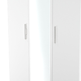 Penmere Triple Mirrored Wardrobe White from Roseland Furniture
