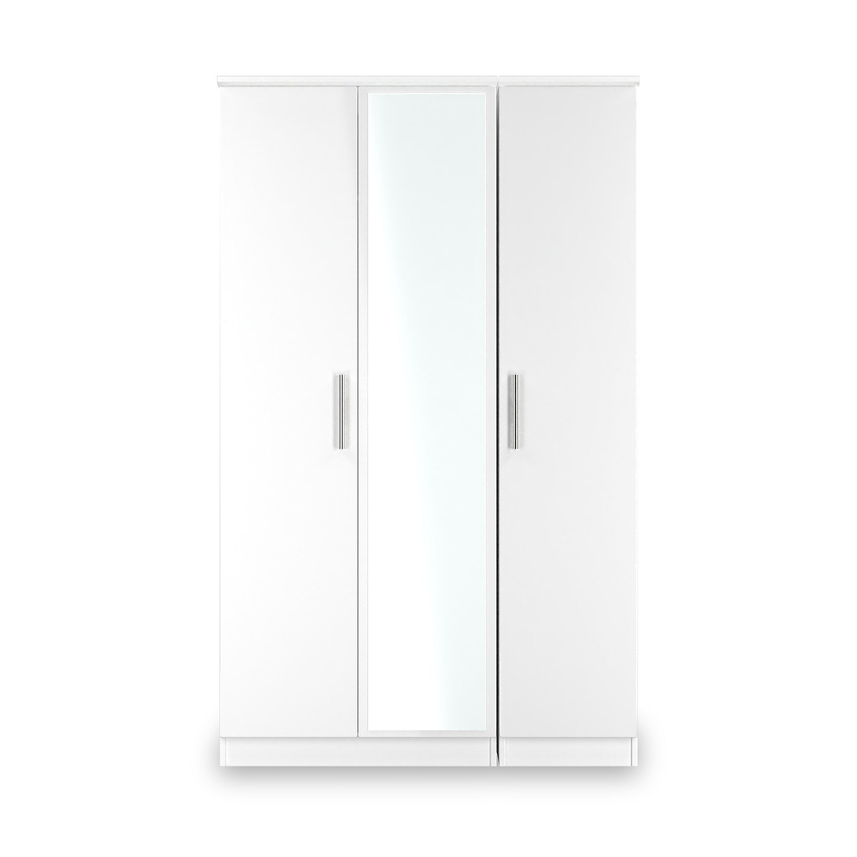 Penmere Triple Mirrored Wardrobe White from Roseland Furniture