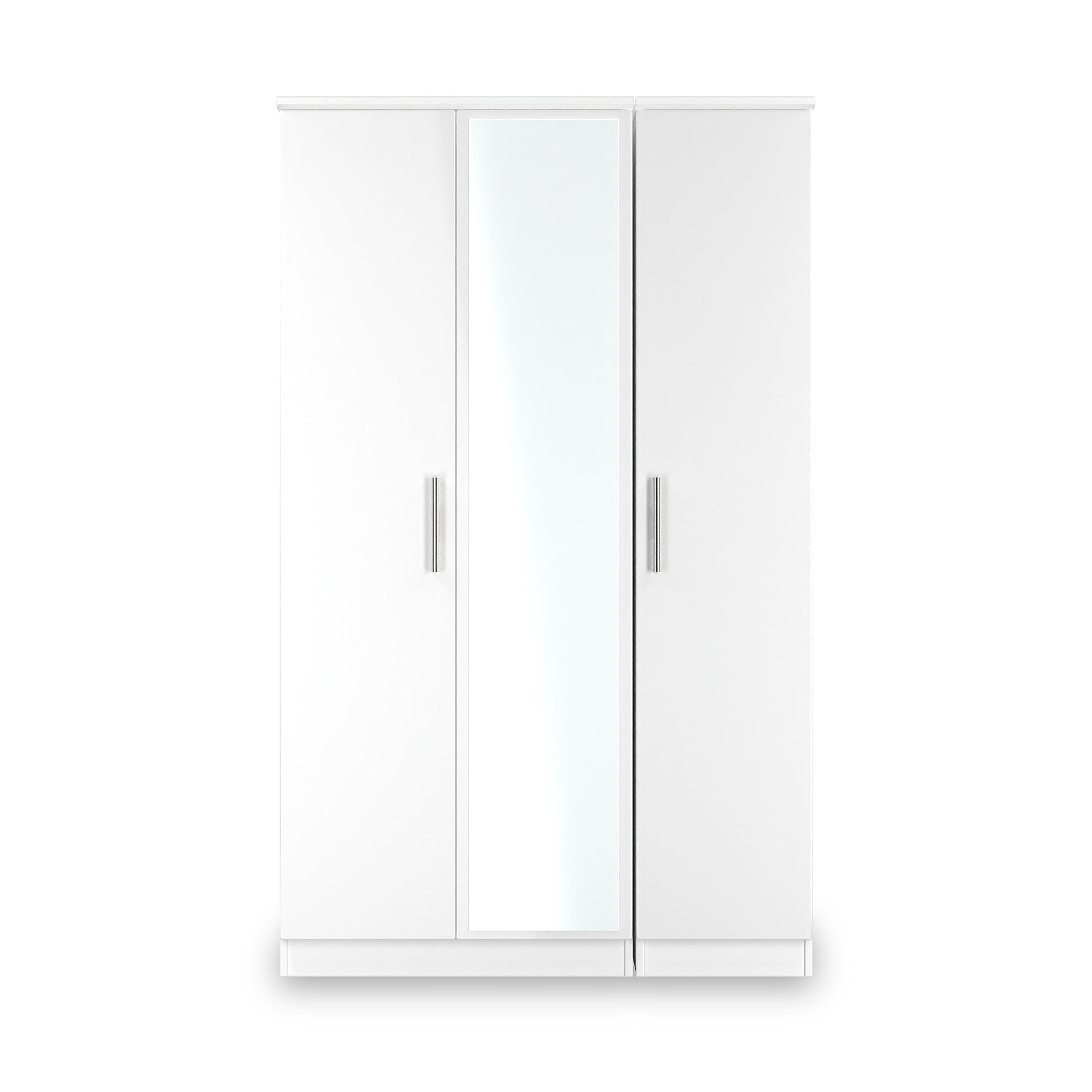 Penmere Triple Mirrored Wardrobe White from Roseland Furniture