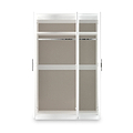 Penmere Triple Mirrored Wardrobe White from Roseland Furniture