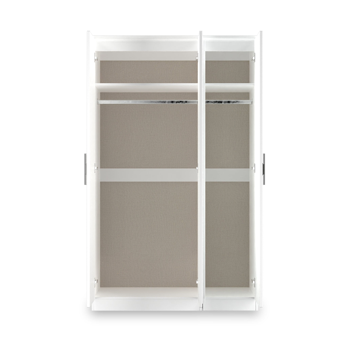 Penmere Triple Mirrored Wardrobe White from Roseland Furniture