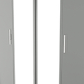 Penmere 4 Door Mirrored Wardrobe Grey from Roseland Furniture