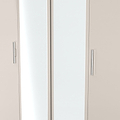 Penmere 4 Door Mirrored Wardrobe Cashmere from Roseland Furniture
