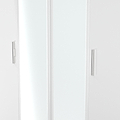 Penmere 4 Door Mirrored Wardrobe White from Roseland Furniture