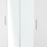 Penmere 4 Door Mirrored Wardrobe White from Roseland Furniture