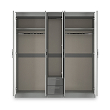 Penmere 5 Door Wardrobe With Drawers Grey from Roseland Furniture