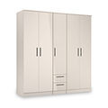 Penmere 5 Door Wardrobe With Drawers Cashmere from Roseland Furniture