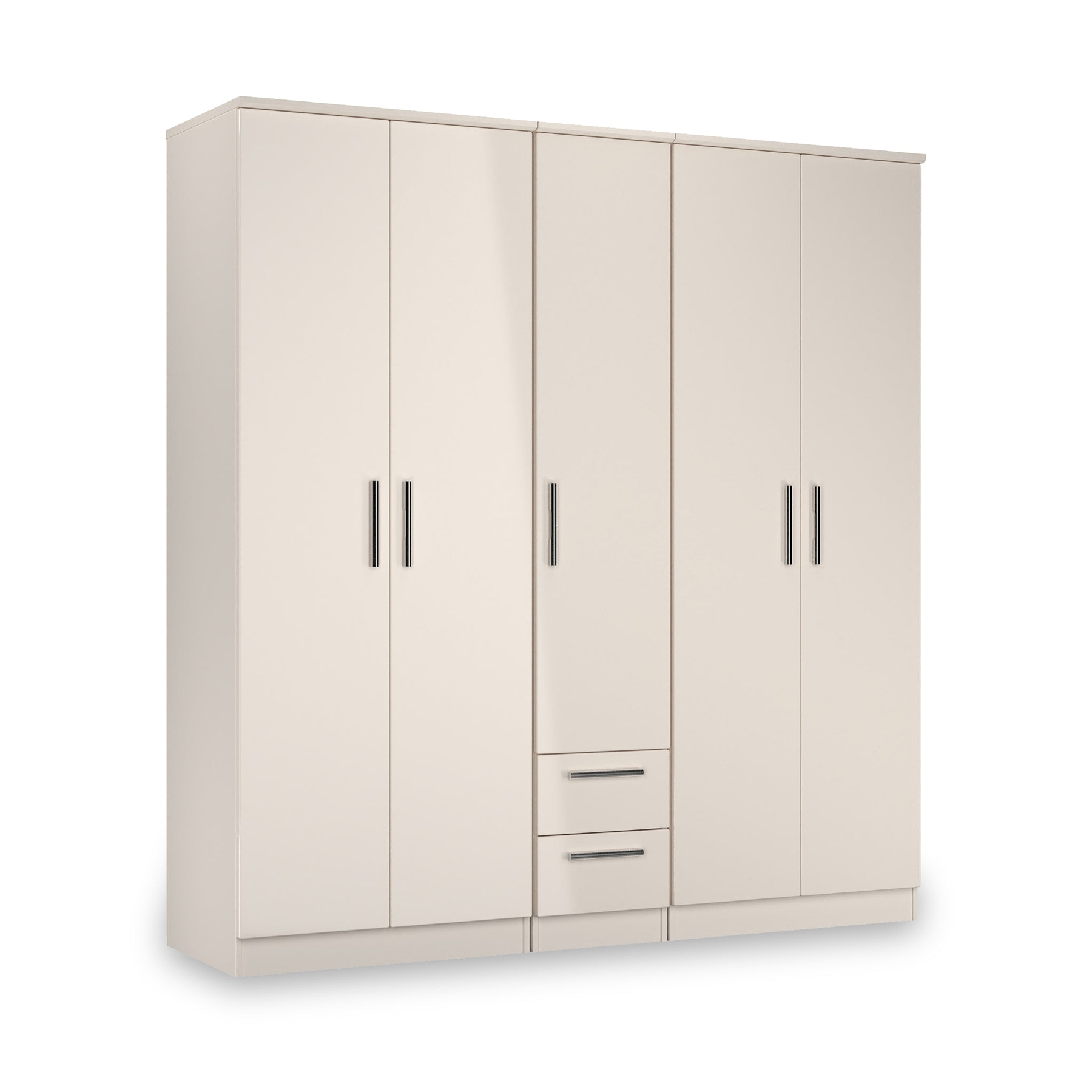 Penmere 5 Door Wardrobe With Drawers Cashmere from Roseland Furniture