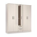 Penmere 5 Door Wardrobe With Drawers Cashmere from Roseland Furniture