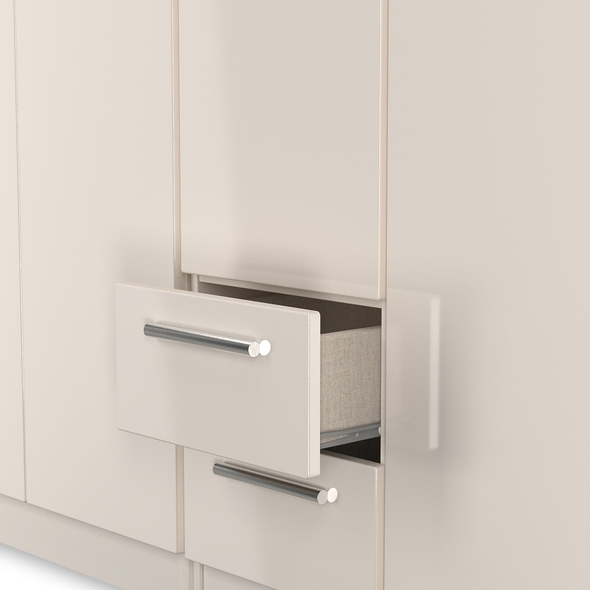 Penmere 5 Door Wardrobe With Drawers Cashmere from Roseland Furniture