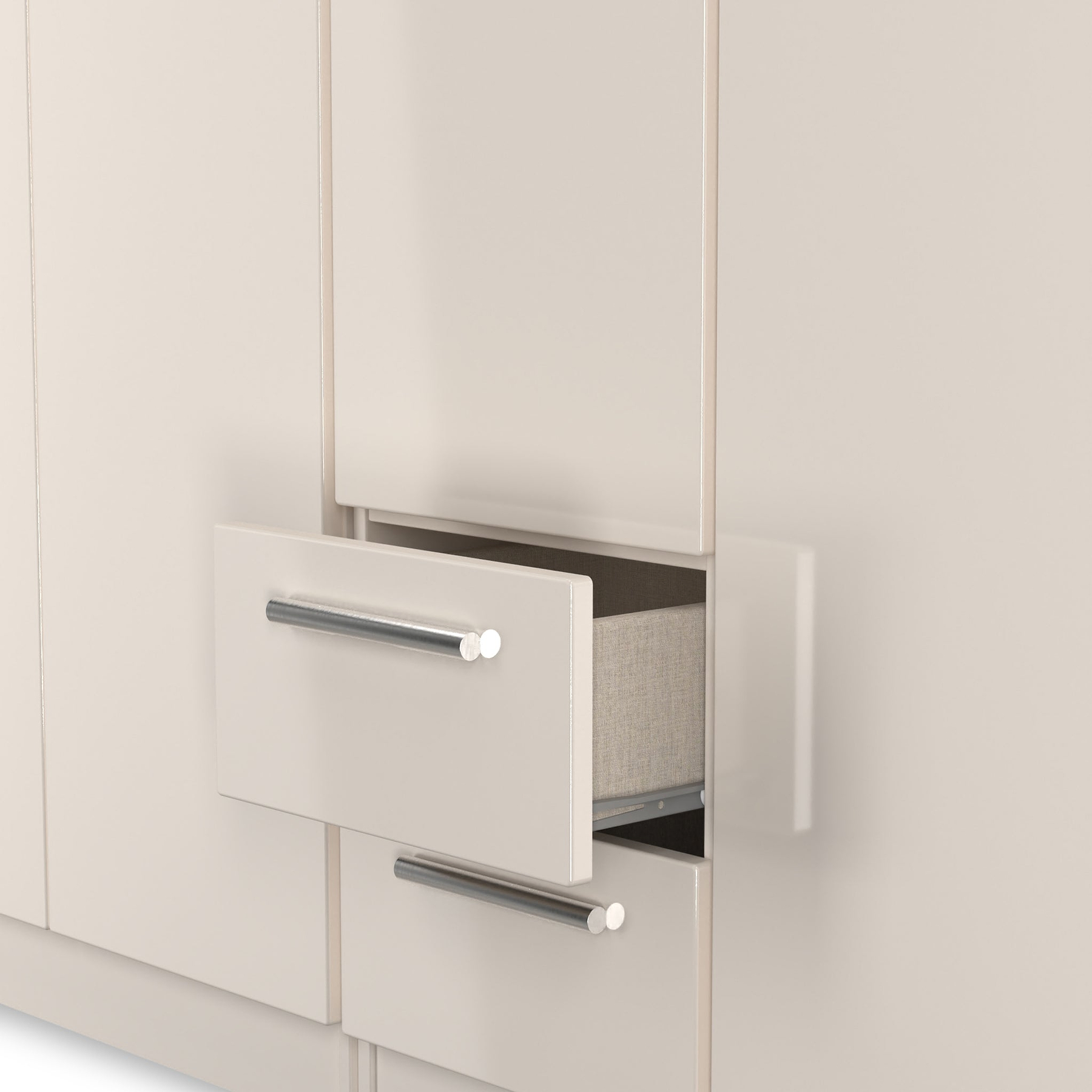 Penmere 5 Door Wardrobe With Drawers Cashmere from Roseland Furniture