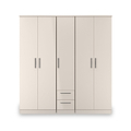 Penmere 5 Door Wardrobe With Drawers Cashmere from Roseland Furniture