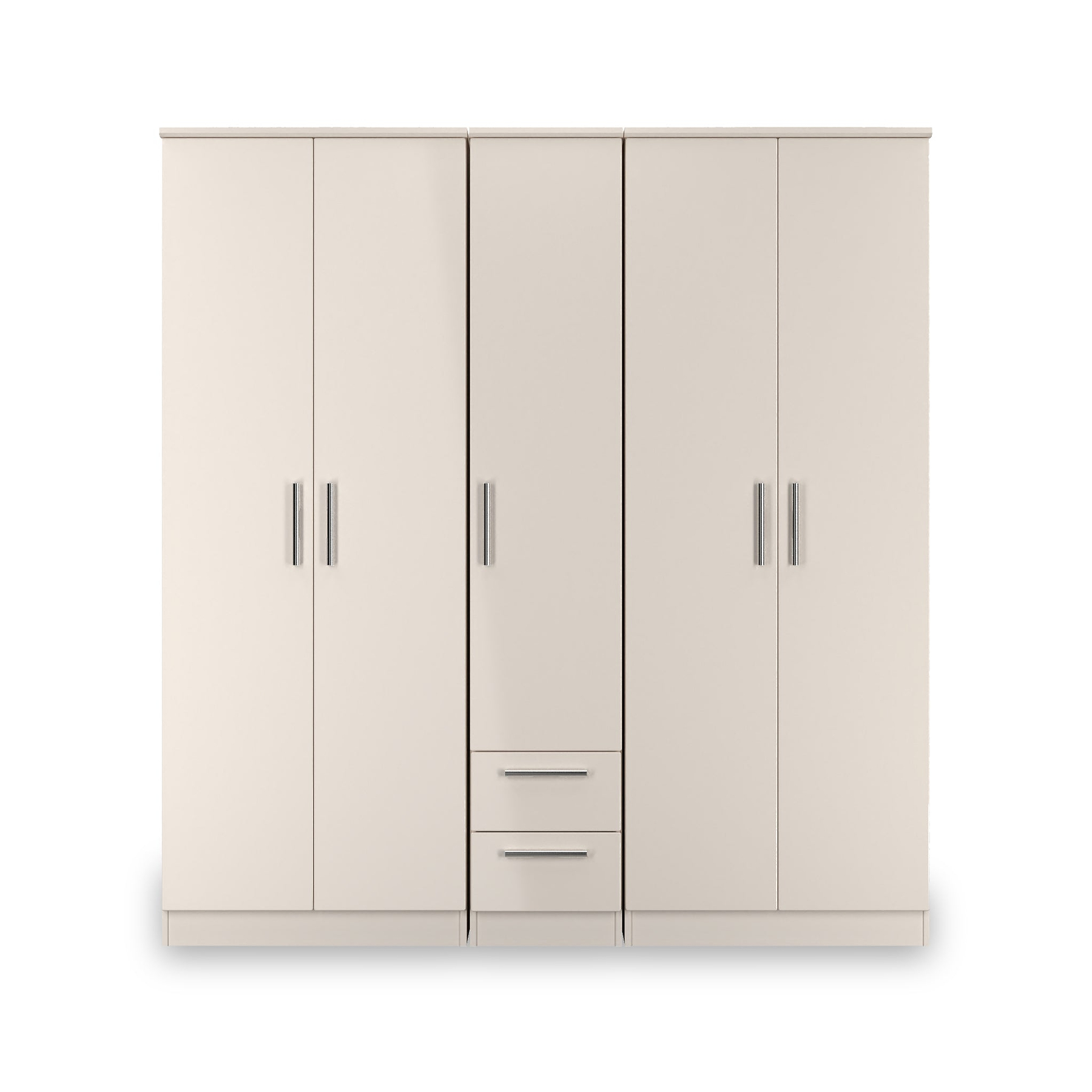 Penmere 5 Door Wardrobe With Drawers Cashmere from Roseland Furniture