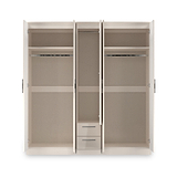 Penmere 5 Door Wardrobe With Drawers Cashmere from Roseland Furniture