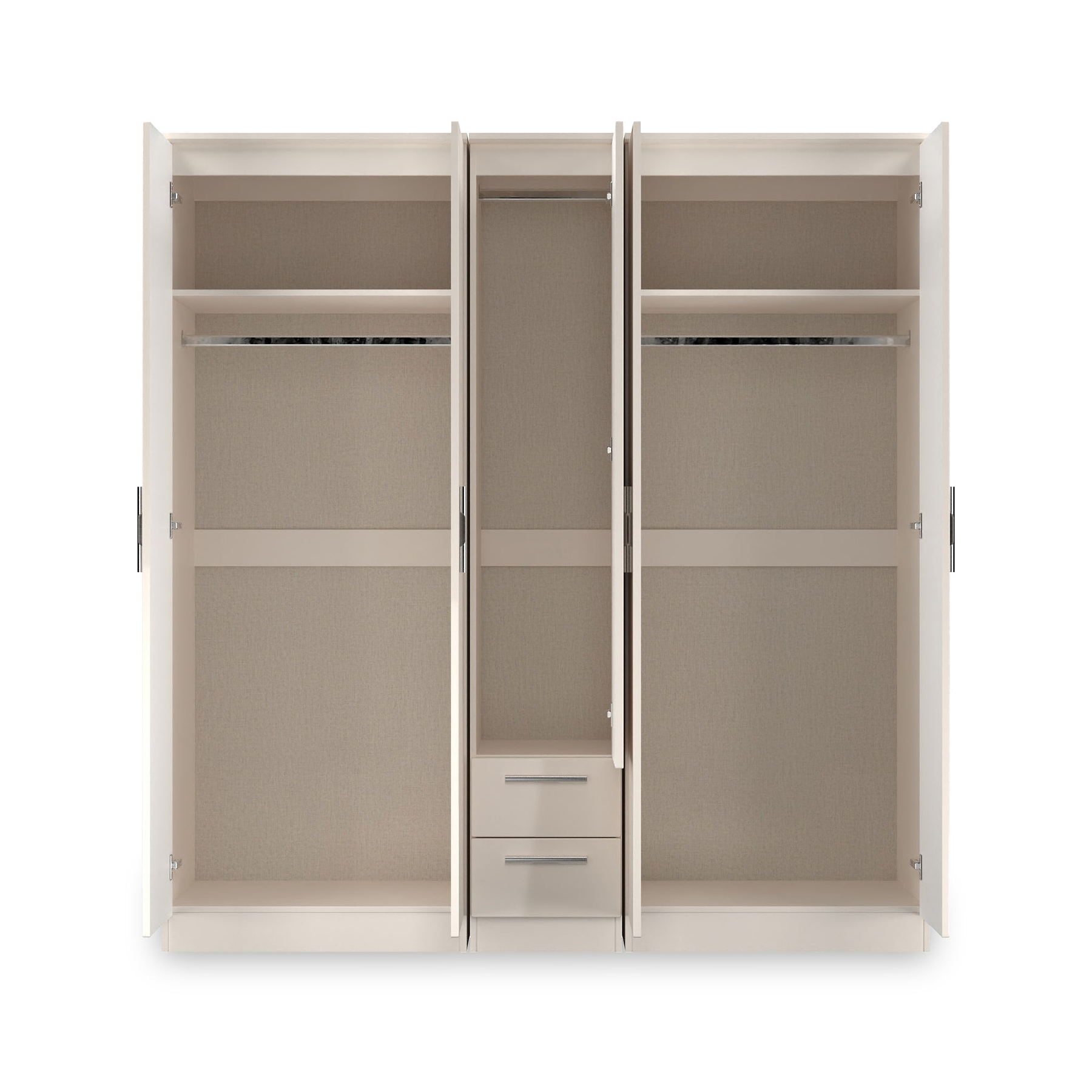 Penmere 5 Door Wardrobe With Drawers Cashmere from Roseland Furniture